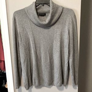 🔴Investments Gray Long Sleeve Turtleneck Top Size 1X